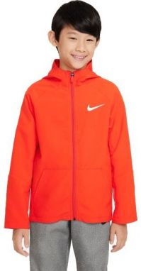 Nike NK DF WOVEN JACKET Chlapčenská prechodová bunda, oranžová, veľkosť