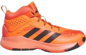 adidas CROSS EM UP 5 K WIDE Chlapčenská basketbalová obuv, červená, veľkosť 38