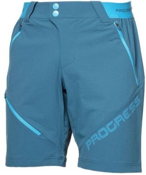 PROGRESS GENIUS SHORTS Pánske outdoorové kraťasy, tyrkysová, veľkosť