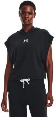 Under Armour UA RIVAL TERRY SS HOODIE Dámska fitness mikina, čierna, veľkosť