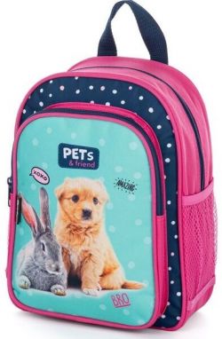 Oxybag KID BACKPACK PETS Predškolský batoh, ružová, veľkosť