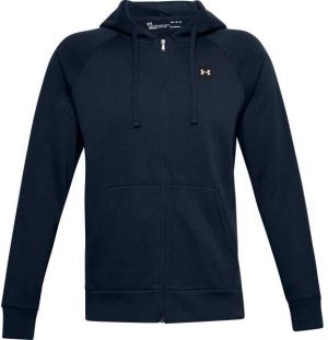 Under Armour RIVAL FLEECE FZ HOODIE Pánska mikina, tmavo modrá, veľkosť