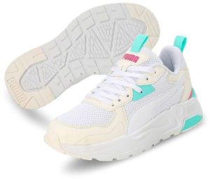 Puma TRINITY LITE JR Detská obuv, biela, veľkosť 37.5