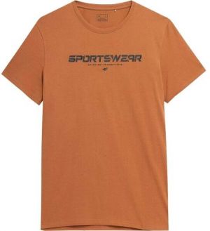 4F MEN´S T-SHIRT Pánske tričko, hnedá, veľkosť