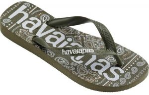 HAVAIANAS TOP LOGO MANIA FASHION Unisex žabky, khaki, veľkosť 43/44