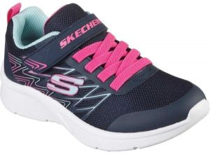 Skechers MICROSPEC-BOLD DELIGHT Dievčenská voľnočasová obuv, tmavo modrá, veľkosť