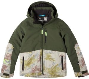 O'Neill TEXTURE JACKET Chlapčenská lyžiarska/snowboardová bunda, khaki, veľkosť