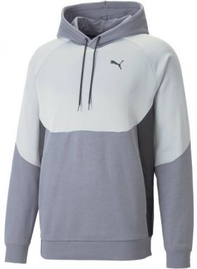 Puma ALPHA HOODIE FL G Dievčenská mikina, sivá, veľkosť