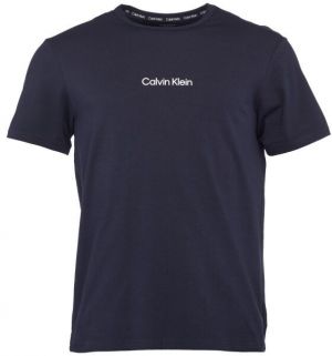 Calvin Klein S/S CREW NECK Pánske tričko, tmavo modrá, veľkosť