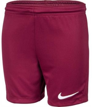 Nike DRI-FIT PARK 3 JR TQO Chlapčenské futbalové šortky, vínová, veľkosť