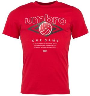 Umbro FW RETRO FOOTVALL GRAPHIC TEE Pánske tričko, červená, veľkosť