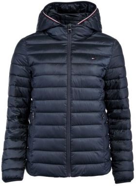 Tommy Hilfiger LW PADDED GLOBAL STRIPE JACKET Dámska jesenná bunda, tmavo modrá, veľkosť