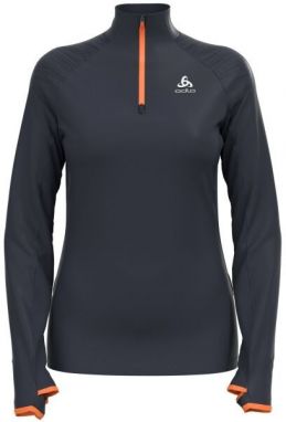 Odlo W MID LAYER 1/2 ZIP AXALP CERAMIWARM Dámska funkčná stredná vrstva, čierna, veľkosť