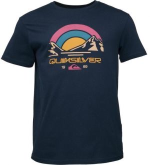 Quiksilver QS MOUNTAIN TRIP SS Pánske tričko, tmavo modrá, veľkosť