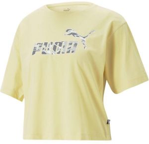 Puma SUMMER SPLASH GRAPHIC TEE Dámske basketbalové tričko, žltá, veľkosť