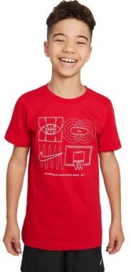 Nike DF TEE CULTURE OF BBALL Chlapčenské tričko, červená, veľkosť