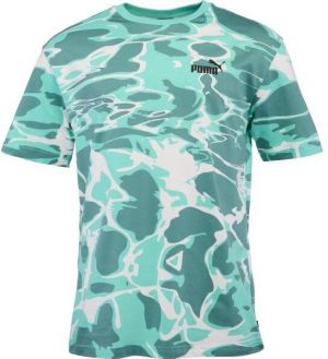 Puma SUMMER SPLASH AOP TEE Pánske tričko, zelená, veľkosť