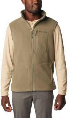 Columbia FAST TREK FLEECE VEST Pánska flísová mikina, khaki, veľkosť