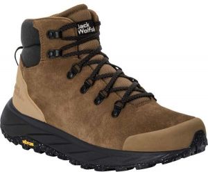 Jack Wolfskin TERRAVENTURE URBAN MID M Pánska outdoorová obuv, hnedá, veľkosť