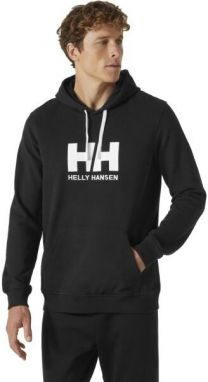 Helly Hansen LOGO HOODIE Pánska mikina s kapucňou, čierna, veľkosť