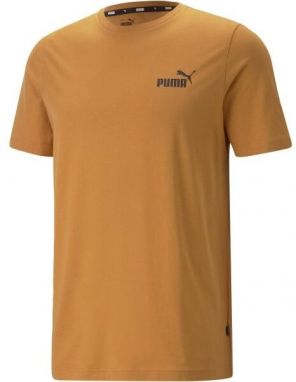 Puma ESS SMALL LOGO TEE Pánske tričko, hnedá, veľkosť