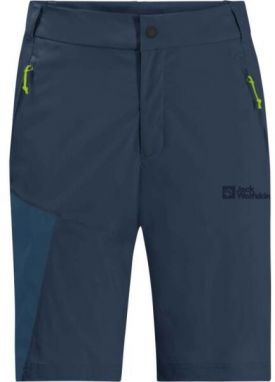 Jack Wolfskin GLASTAL SHORTS M Pánske outdoorové kraťasy, tmavo modrá, veľkosť