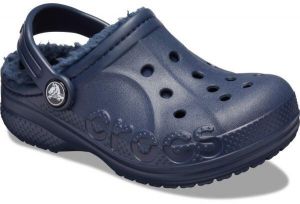 Crocs BAYA LINED CLOG K Detské šľapky, tmavo modrá, veľkosť 32/33