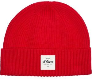 s.Oliver RL BEANIE Pánska čiapka, červená, veľkosť