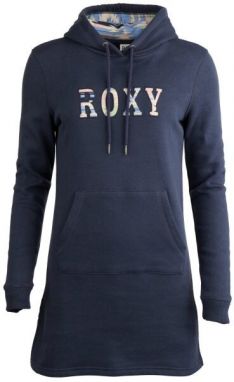 Roxy DREAMY MEMORIES Dámske mikinové šaty, tmavo modrá, veľkosť