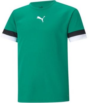 Puma TEAMRISE JERSEY JR Detské tričko, zelená, veľkosť