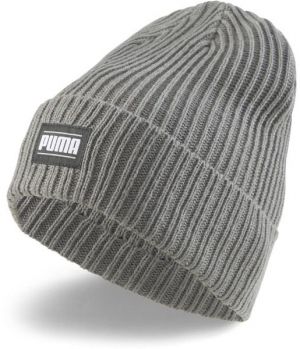 Puma CLASSIC CUFF BEANIE Pánska pletená čiapka, sivá, veľkosť