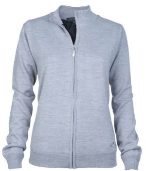 GREGNORMAN MERINO (50:50) LINED FULL-ZIP Dámsky sveter, sivá, veľkosť