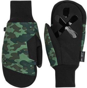 Bula CAMOUFLAGE MITTENS Pánske rukavice, čierna, veľkosť