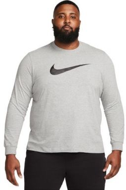 Nike SPORTSWEAR ICON SWOOSH Pánske tričko s dlhým rukávom, sivá, veľkosť