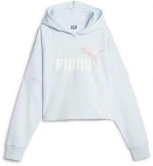 Puma ESSENTIALSENTIALS LOGO HOODIE Dievčenská mikina, svetlomodrá, veľkosť