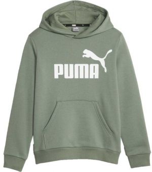 Puma ESSENTIALS BIG LOGO HOODIE Chlapčenská mikina, khaki, veľkosť