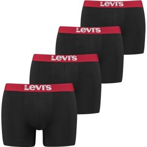 Levi's® SOLID BASIC BRIEF 4P Pánske boxerky, čierna, veľkosť