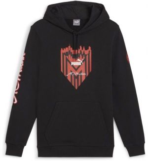 Puma AC MILAN FTBLICONS HOODY Pánska mikina, čierna, veľkosť