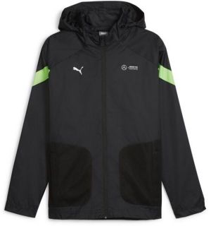 Puma MERCEDES-AMG PETRONAS F1 WOVEN JACKET Pánska bunda, čierna, veľkosť