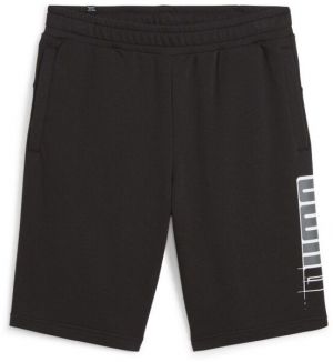 Puma ESSENTIALS + LOGO LAB SHORTS 10 Pánske teplákové kraťasy, čierna, veľkosť