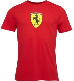 Puma FERRARI RACE BIG SHIELD Pánske tričko, červená, veľkosť