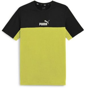 Puma ESS LOGO TEE YEL Pánske tričko, žltá, veľkosť