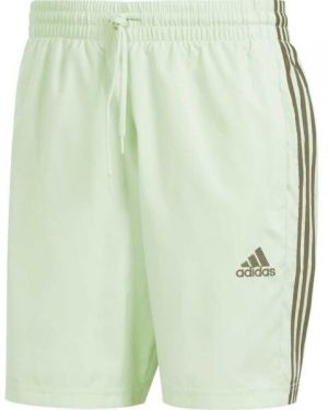 adidas ESSENTIALS CHELSEA 3-STRIPES Pánske kraťasy, svetlo zelená, veľkosť