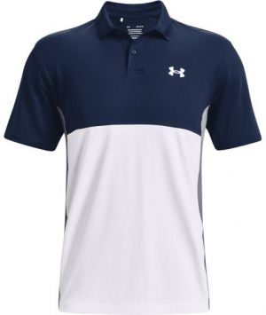 Under Armour PERFORMANCE BLOCKED POLO Pánske golfové polo tričko, tmavo modrá, veľkosť