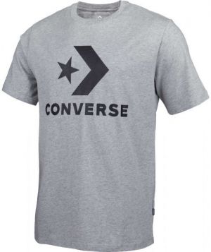 Converse STAR CHEVRON TEE Pánske tričko, sivá, veľkosť
