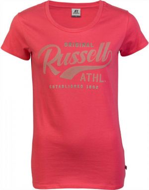 Russell Athletic ORIGINAL S/S CREWNECK TEE SHIRT Dámske tričko, ružová, veľkosť