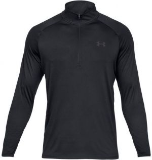 Under Armour TECH 2.0 1/2 ZIP Pánske tričko s dlhým rukávom, čierna, veľkosť