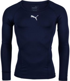 Puma LIGA BASELAYER TEE LS Pánske funkčné tričko, tmavo modrá, veľkosť