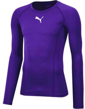 Puma LIGA BASELAYER TEE LS Pánske funkčné tričko, fialová, veľkosť