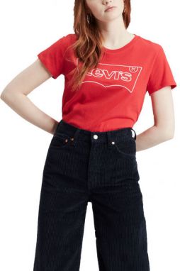 Levi's® THE PERFECT TEE HSMK OUTLINE Dámske tričko, červená, veľkosť
